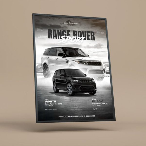 تابلو پرمیوم رنج روور مناسب دکوراسیون لوکس و مدرن