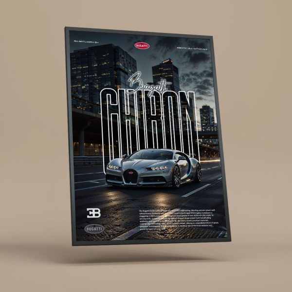 تابلو پرمیوم بوگاتی مناسب دکوراسیون لوکس و مدرن