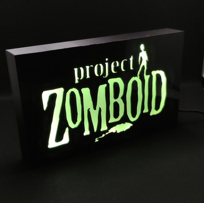 تابلو رومیزی لایت باکس گیمینگ RGB طرح Project Zomboid
