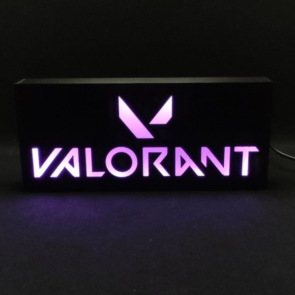 تابلو بکلایت گیمینگ VALORANT با نور LED
