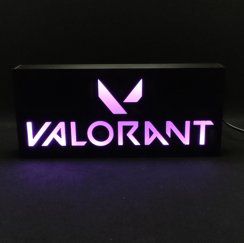تابلو بکلایت گیمینگ VALORANT با نور LED