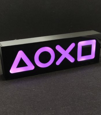 تابلو رومیزی لایت باکس گیمینگ RGB طرح PlayStation